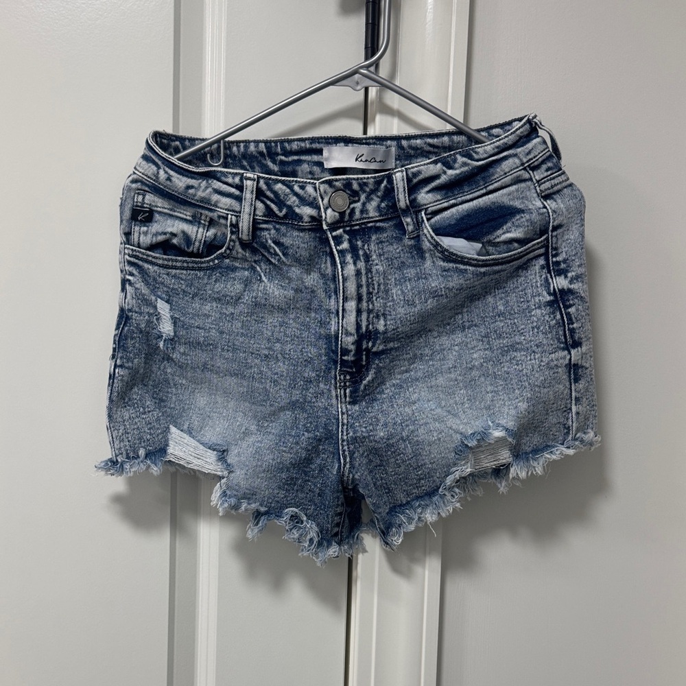 KanCan Distressed Blue Jean Shorts